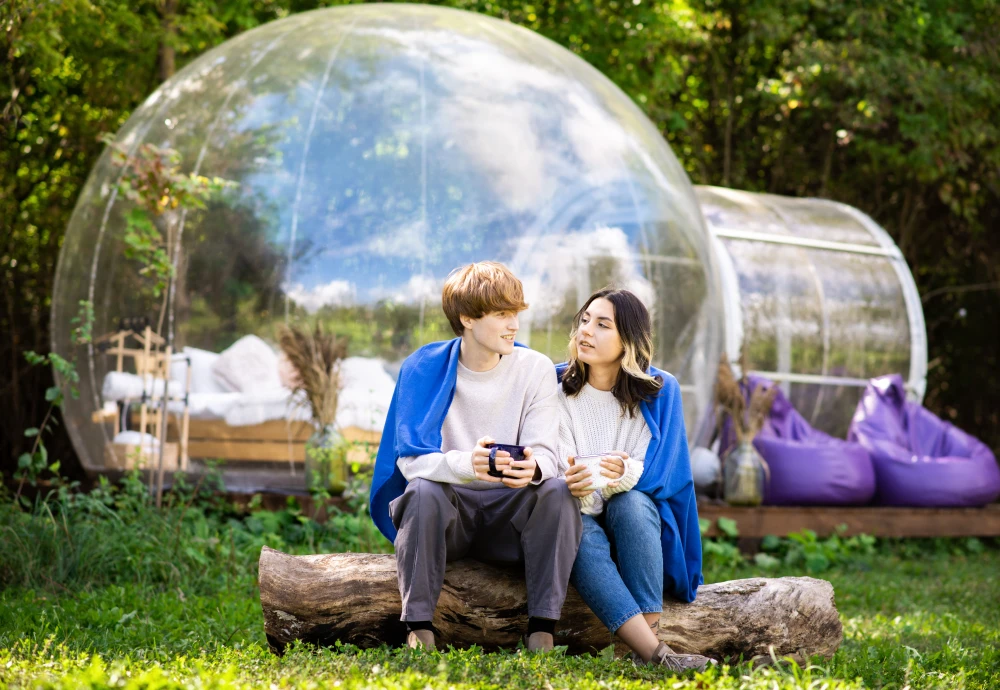 romantic bubble tent